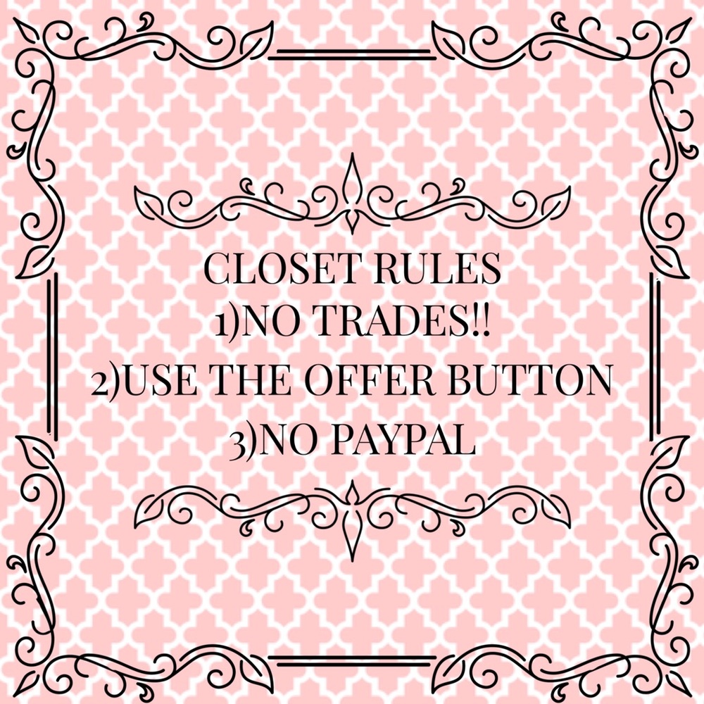 Closet Rules ☺️