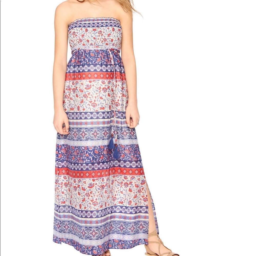SALE Strapless Maternity Maxi Dress - Picture 2 of 3