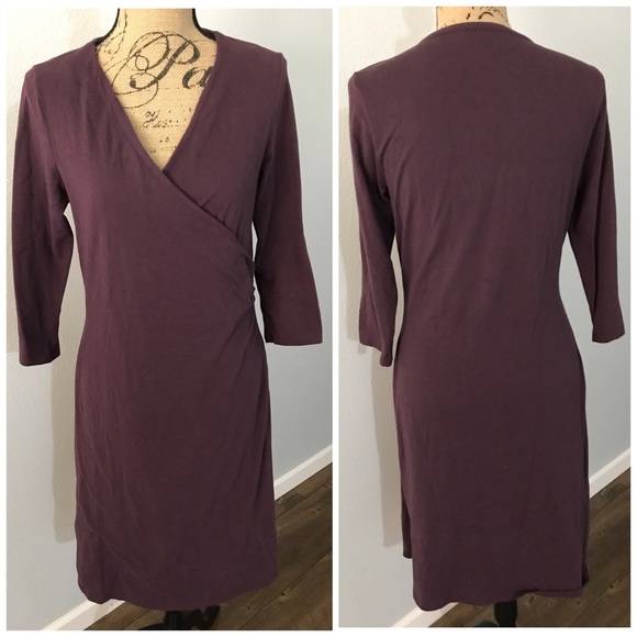 ATHLETA Faux Wrap Dress Athleisure Soft Stretchy - Picture 3 of 8