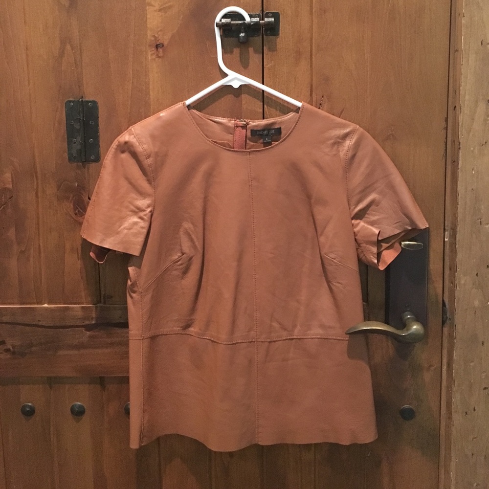 Rachel Zoe leather shirt