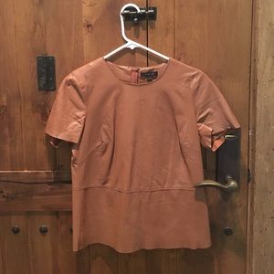 Rachel Zoe leather shirt