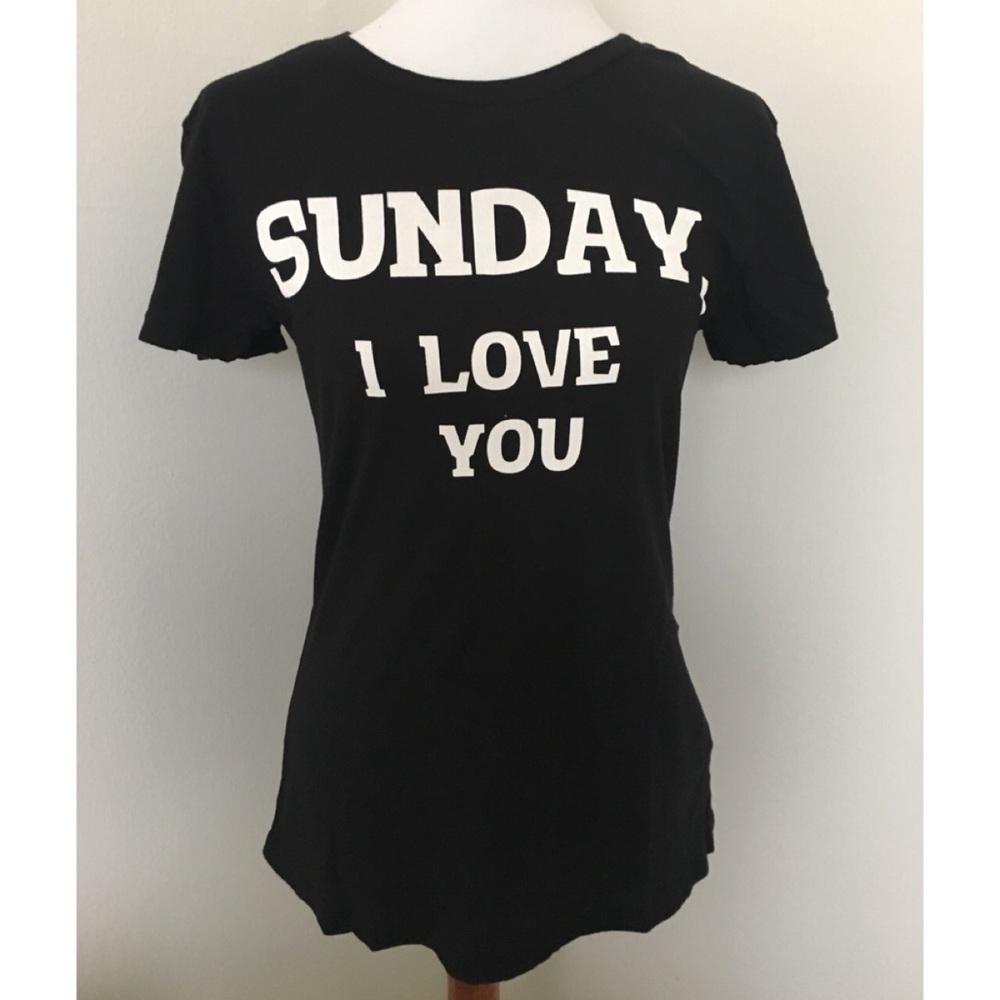 Wildfox Sunday I Love You Tee BNWT.