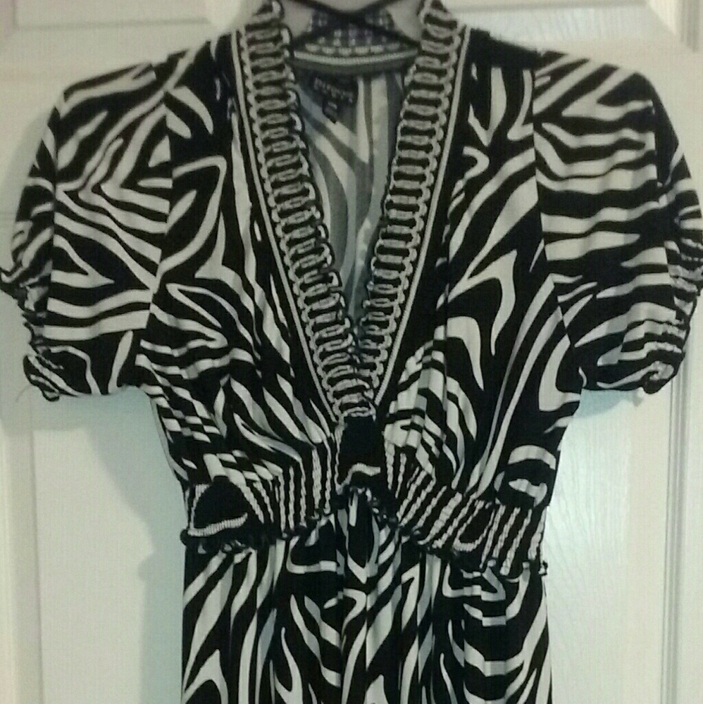 Womens zebra colored dress