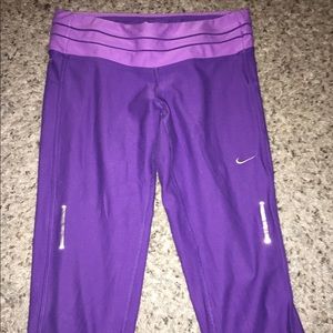 Nike dri fit size medium running pants.