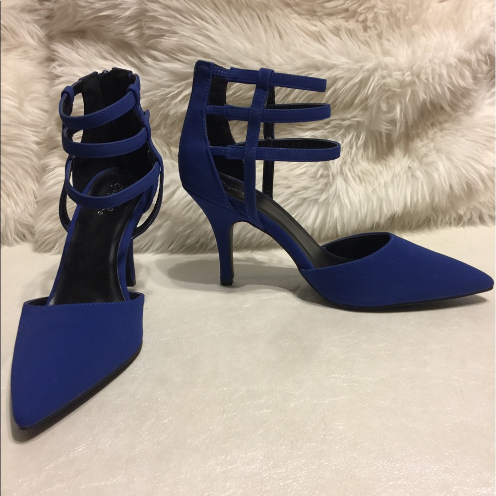 Royal blue heels