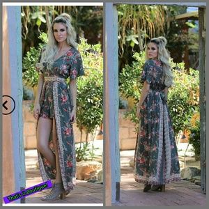 Boutique romper with Maxi shorts 💖🔥🌵