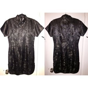 Black Cheongsam Qipao dress pin up styled