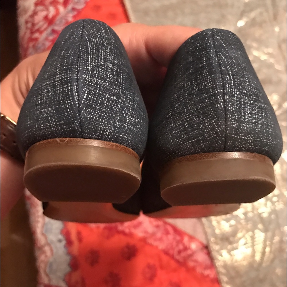 Additional photo of denim ferragamo flats
