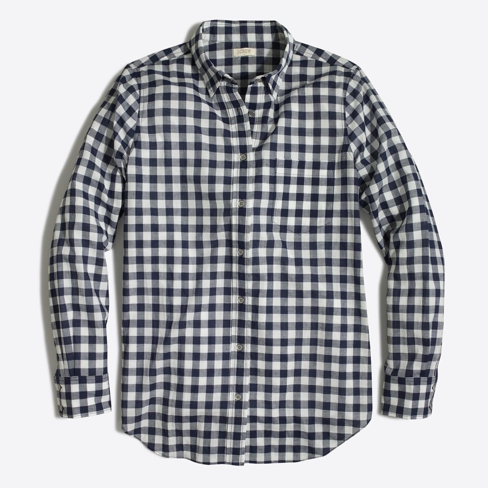 J. Crew Checkered Button Down Shirt