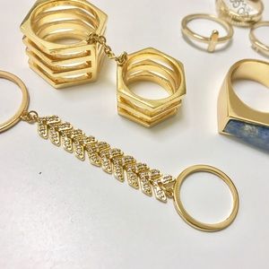 BaubleBar Rings + Nordstrom Midi Rings
