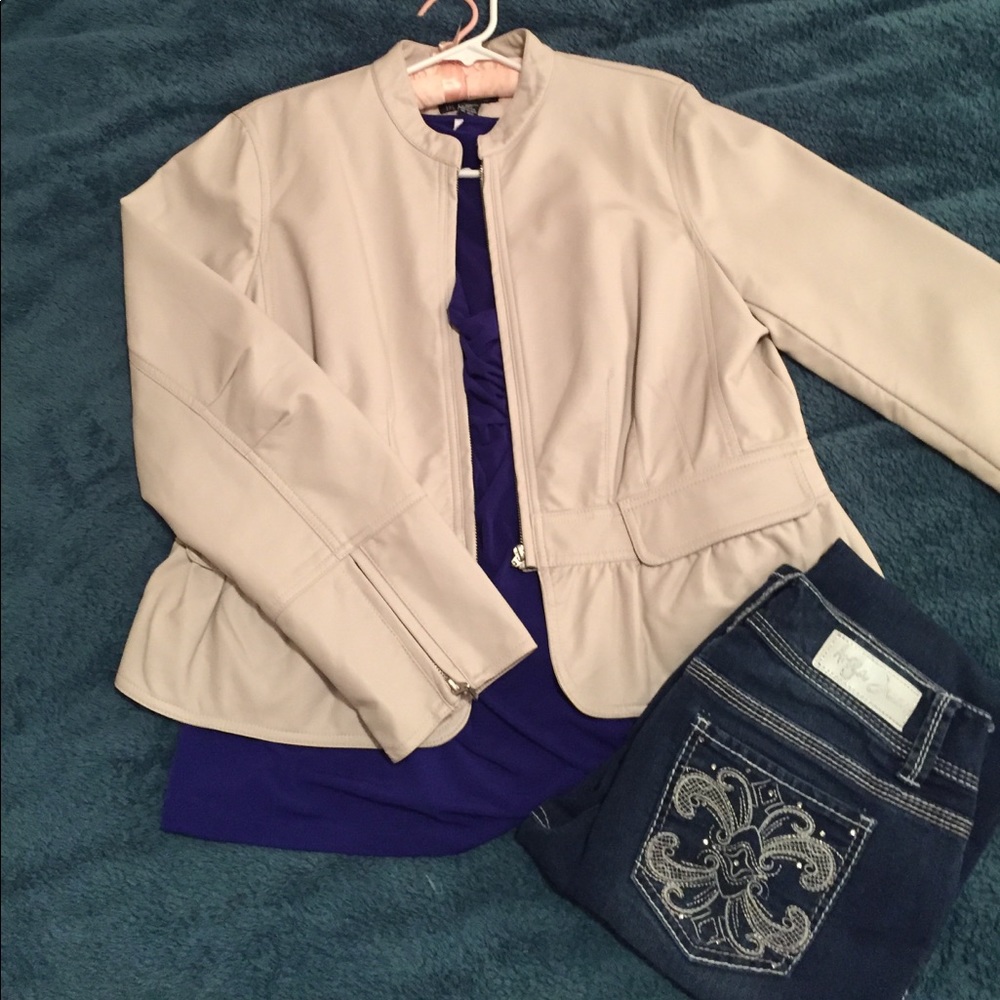 NWOT INC Leather Jacket