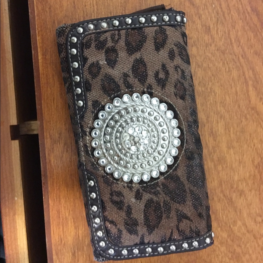Leopard print wallet