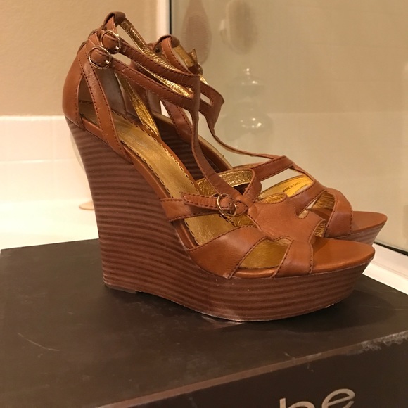 BEBE high wedges sandals - Picture 1 of 4