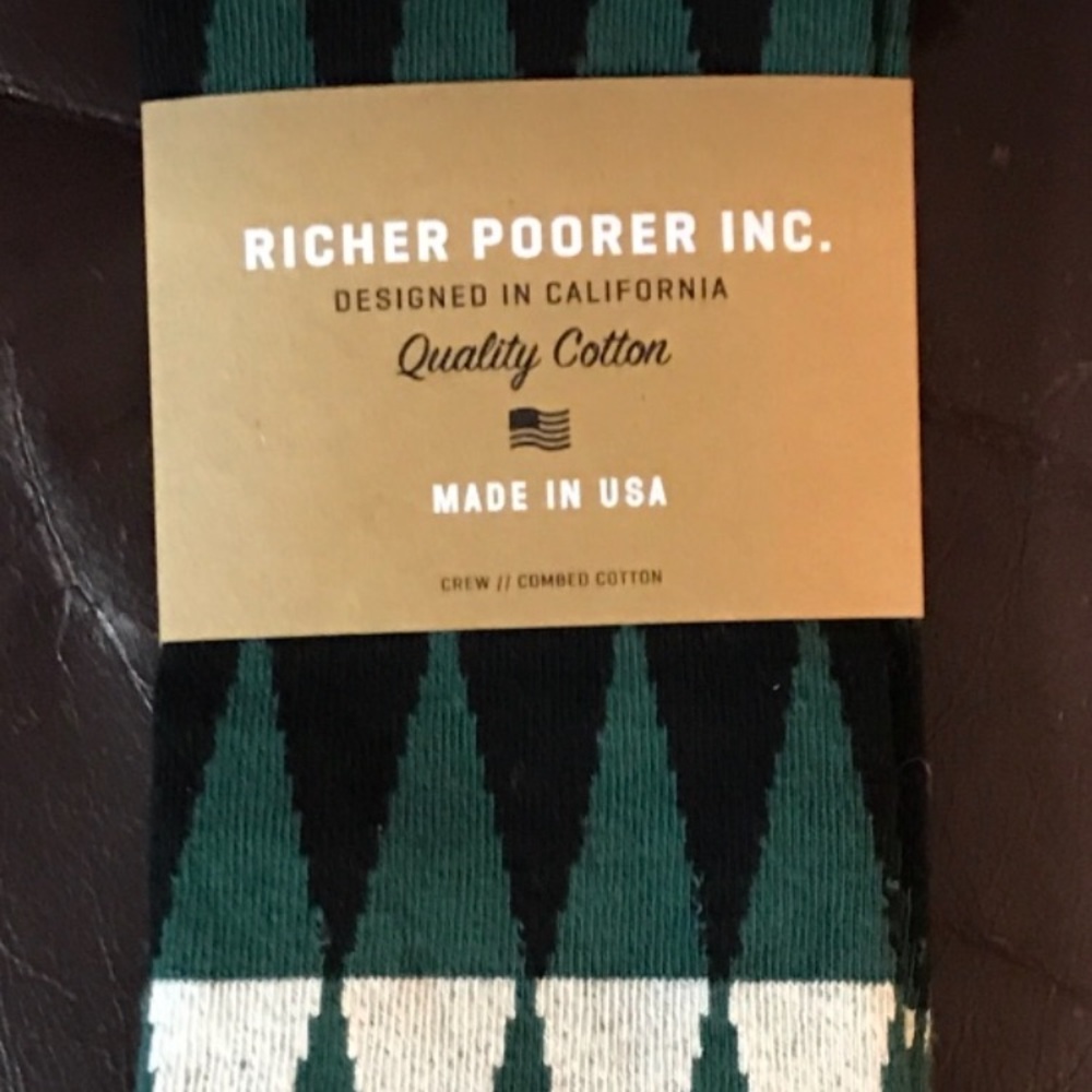 BRAND NEW Richer Poorer Inc. high socks