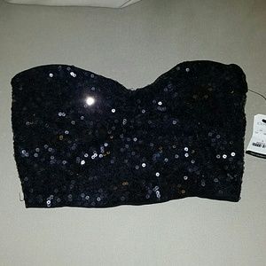 Sequin crop top