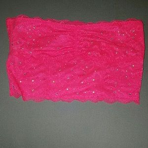Lace pink Bandeau