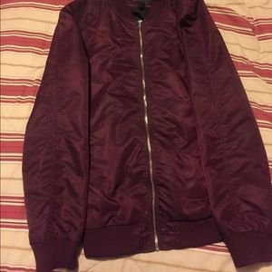 Vintage Burgundy Bomber jacket