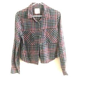 SUMMER FLANNEL CROP TOP