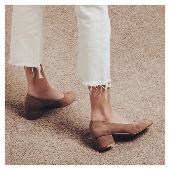 Jeffrey Campbell Shoes - JC Bitsie Style - Francis Suede Camel Heels