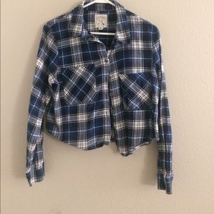 SUMMER FLANNEL CROP TOP