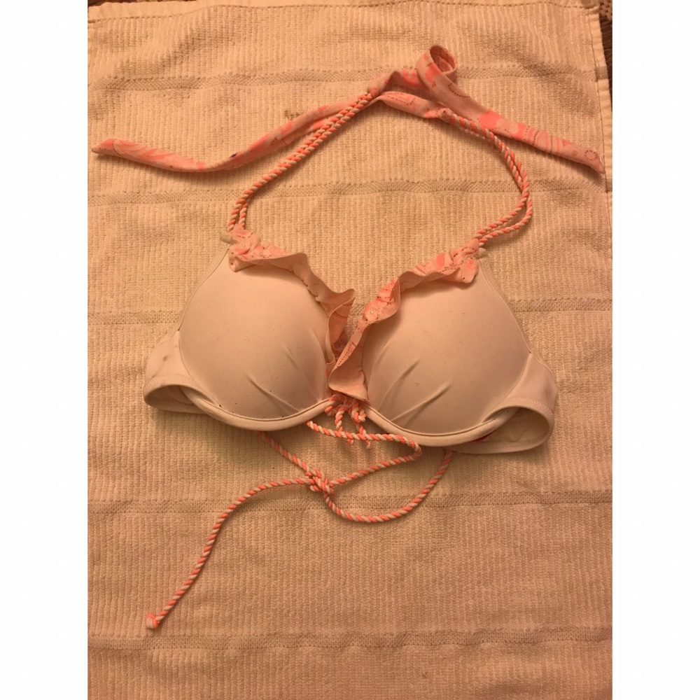 Victoria's Secret Push Up Paisley Swim Top