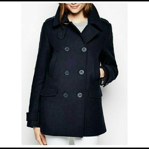 Jack Wills Navy Howitson Peacoat