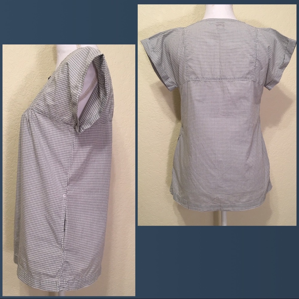 Adriano Goldschmied Light Gray Gingham Tunic - Picture 2 of 4
