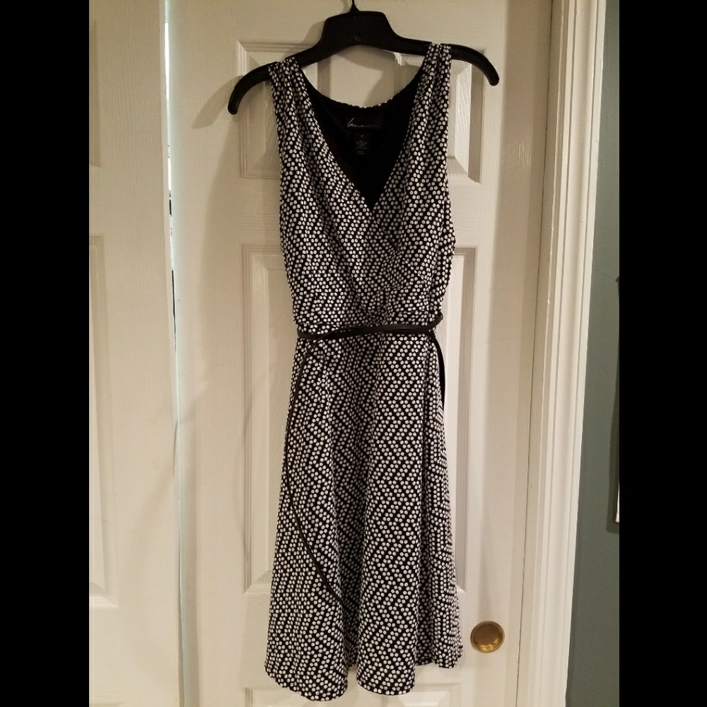 Polka dot A-line dress!