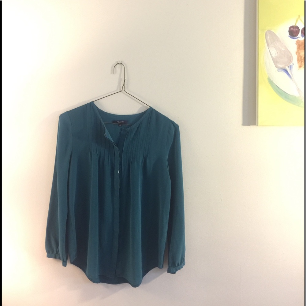 Madewell silk ballad blouse