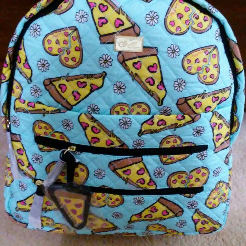 Betsey Johnson Pizza Backpack