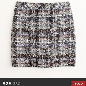 • J.Crew• Abstract Tweed Mini Skirt