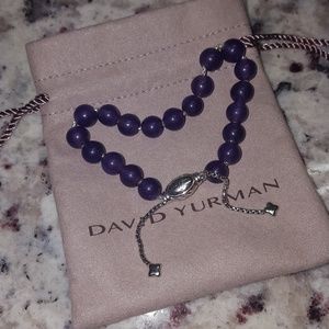 David Yurman Amethyst beaded bracelet