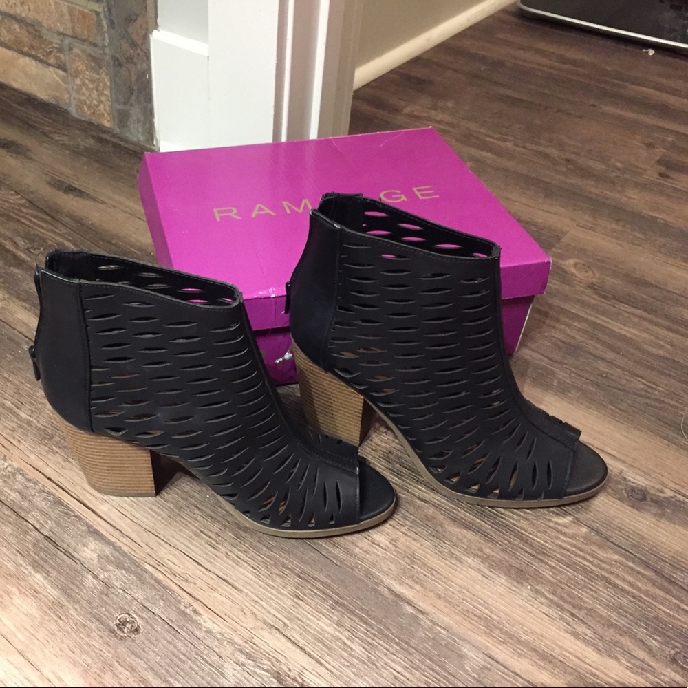 Rampage Victa Cutout Open toe Black