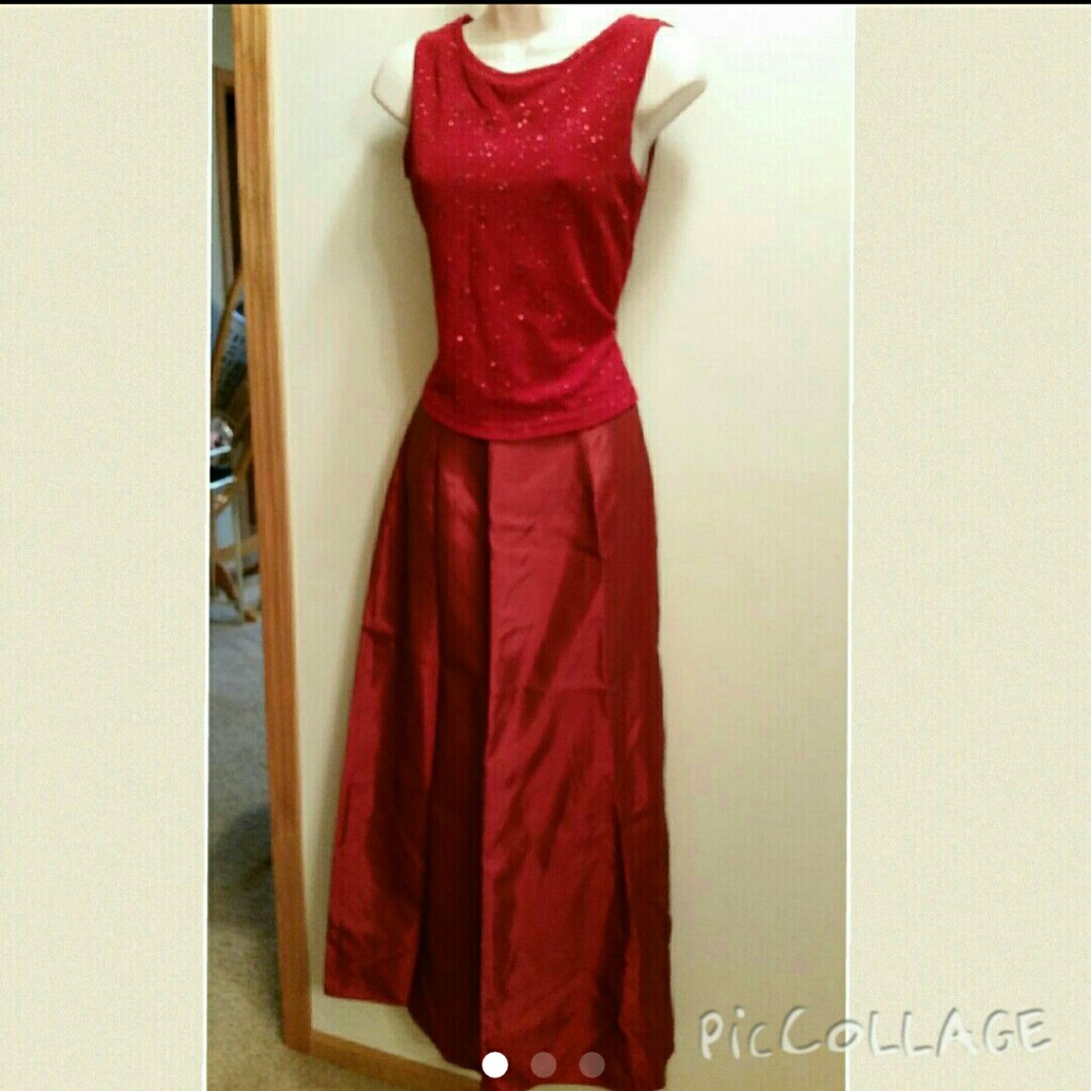 LONG CASUAL DRESS (red)