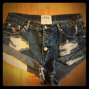 One Teaspoon denim shorts
