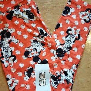 LULAROE DISNEY LEGGINGS (Minnie mouse)
