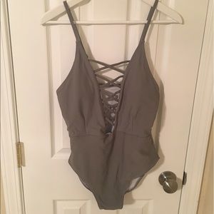 Olive Cupshe Crisscross Bathing Suit