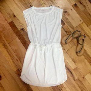 Athleta white sleeveless dress - drawstring size 6