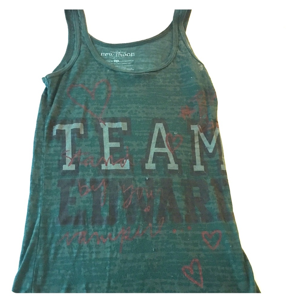Team Edward Twilight Green Tank Top