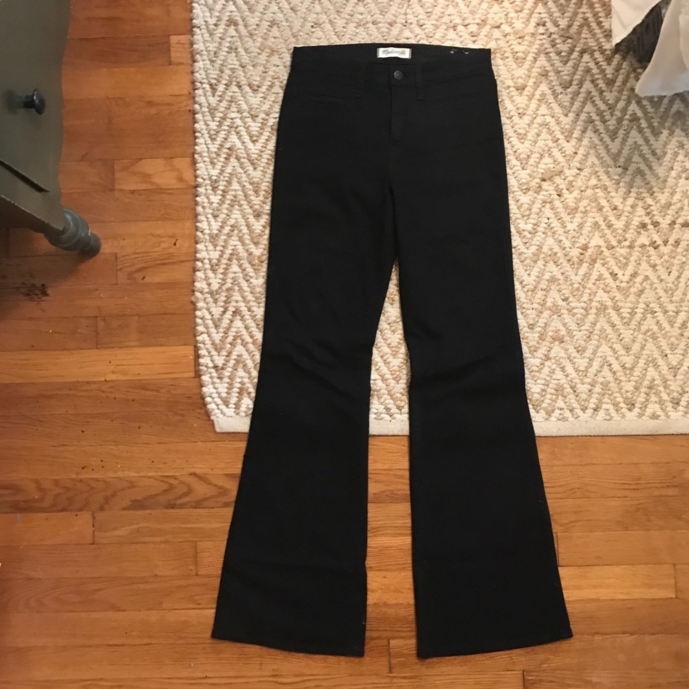 Madewell Flea Market Flare black jeans