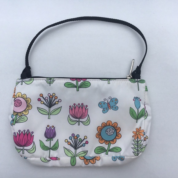 LeSportSac flowers floral pouchette/purse wristlet - Picture 2 of 7