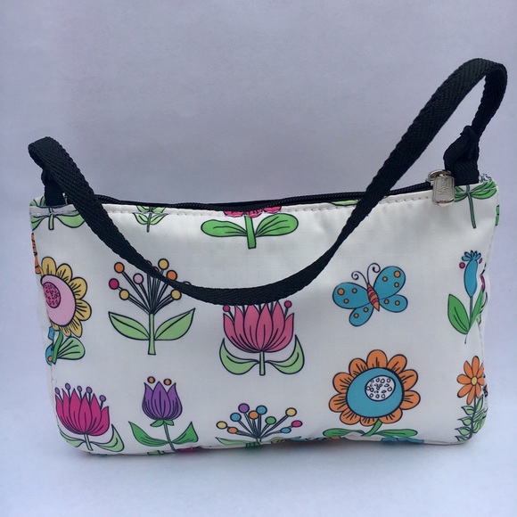 LeSportSac flowers floral pouchette/purse wristlet - Picture 5 of 7