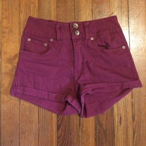 High waisted shorts