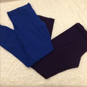 Bundle 🎉 blue and purple leggings