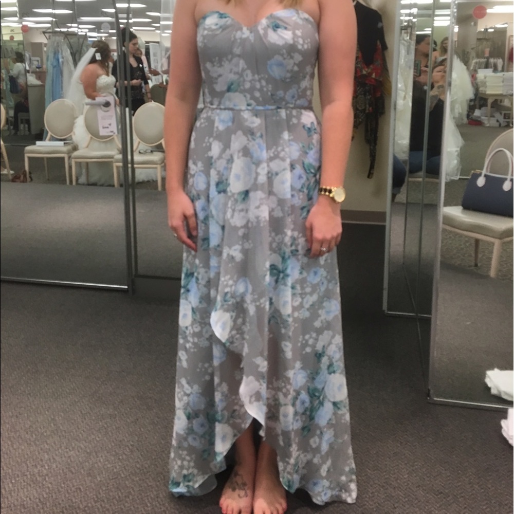 High-low floral dress