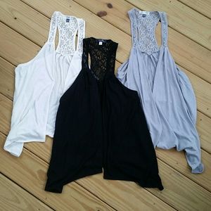Adorable Lacey backed vests