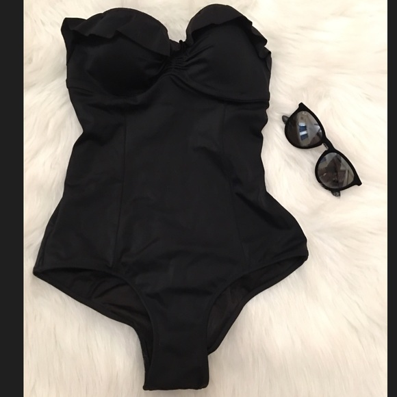 Victoria's Secret Other - Victoria secret ruffle push up one piece swim suit
