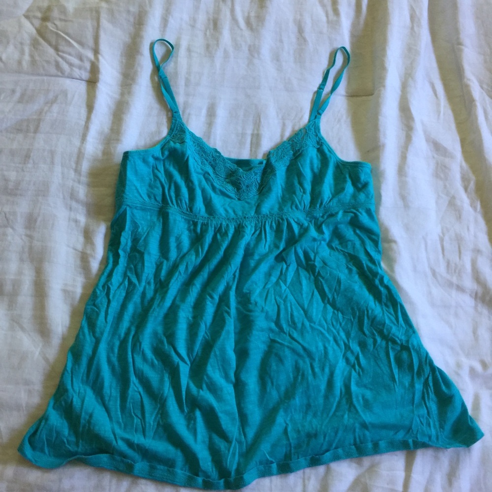 Blue baby doll tank