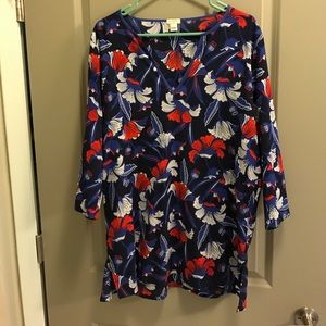 J. Crew floral tunic