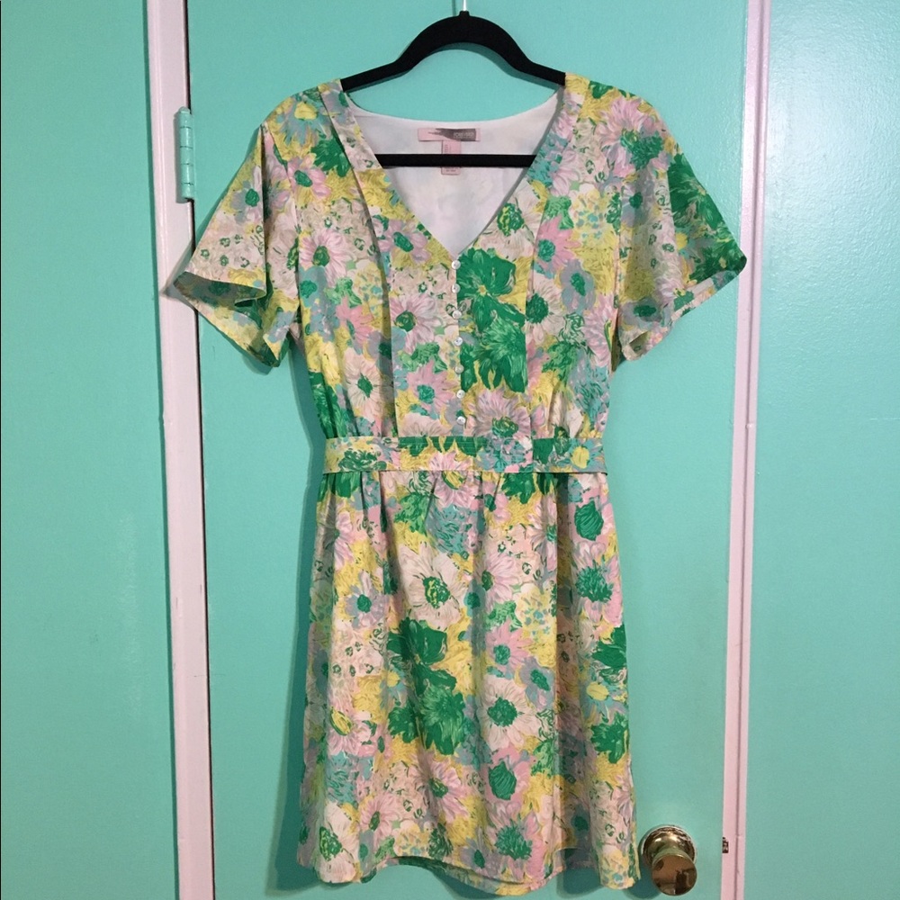 Pastel floral print dress